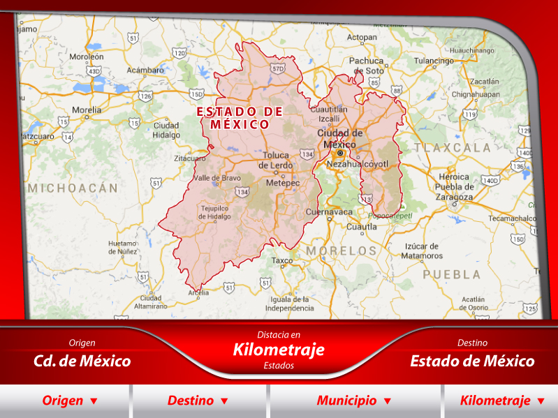 Fletes de la Ciudad de México al Estado de México